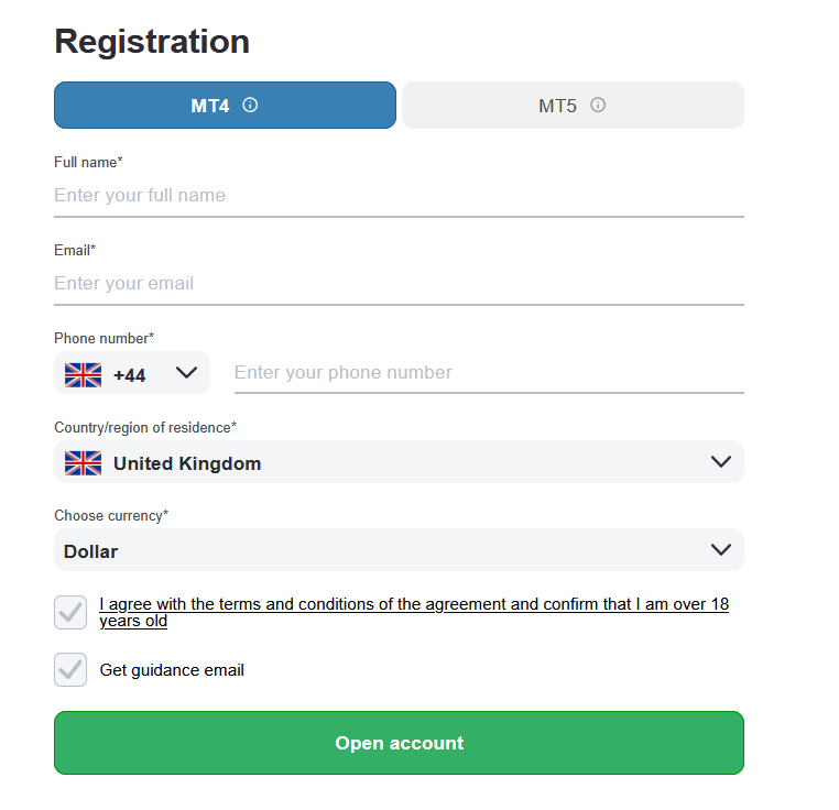 Registration Form